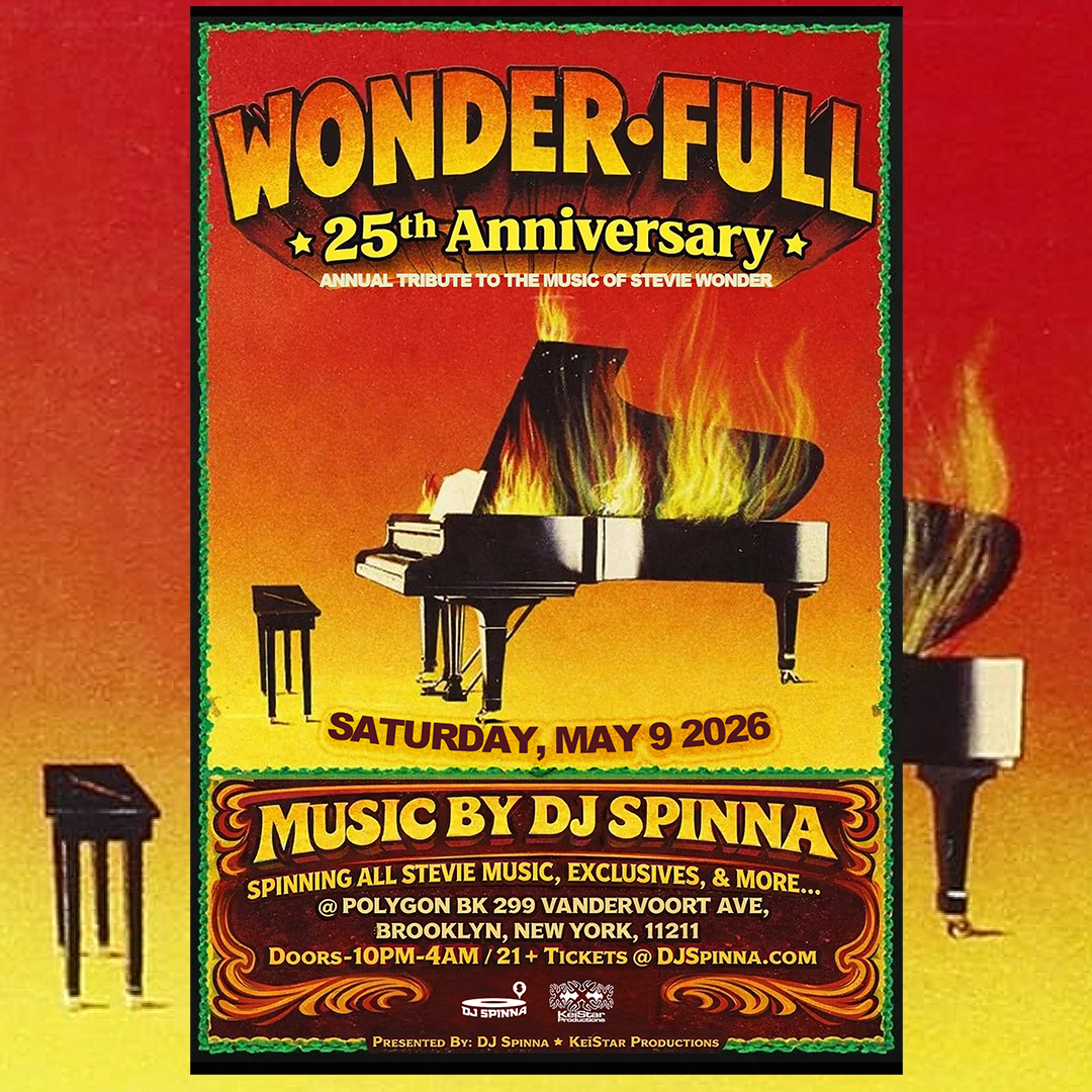 DJ SPINNA's WONDER-FULL•Tribute To The Music of Stevie Wonder - BK NY